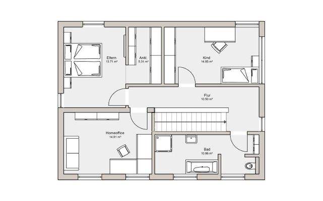 Grundriss Obergeschoss