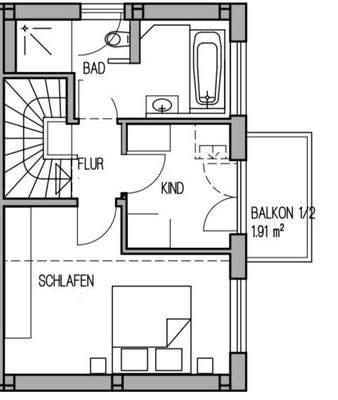 Grundriss Obergeschoss