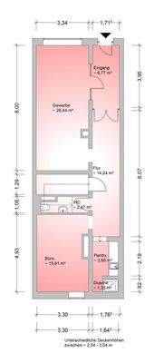 Erdgeschoss mit Ladengeschäft
