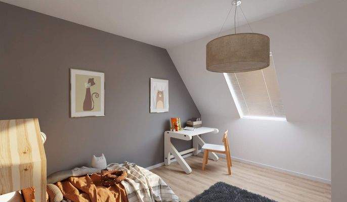 In diesem Kinderzimmer lässt es sich wohlfühlen