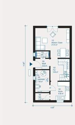 Moderne Grundrissplanung
