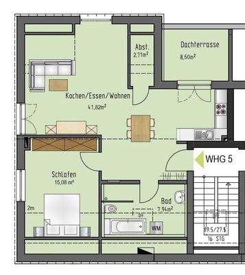 Grundriss Wohnung 5