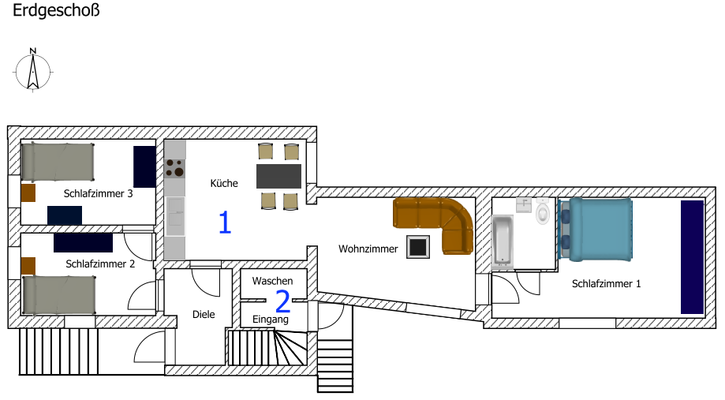 Grundriss Erdgeschoß