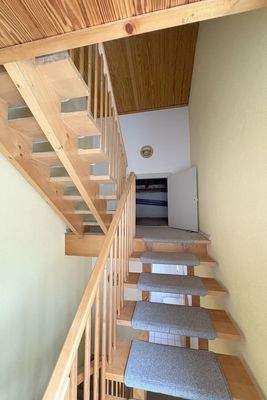 Treppe ins Dachgeschoss