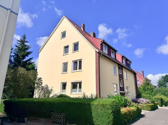 Seitlicher Blick auf die Wohnung