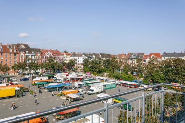 Dachterrasse (Ausblick auf den Blücherplatz) 