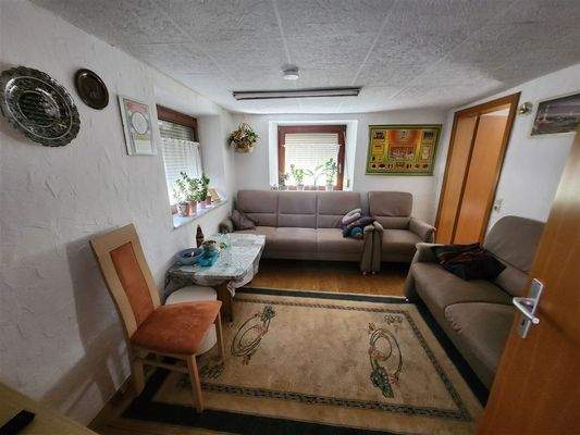 Einblick Eingang Wohnzimmer