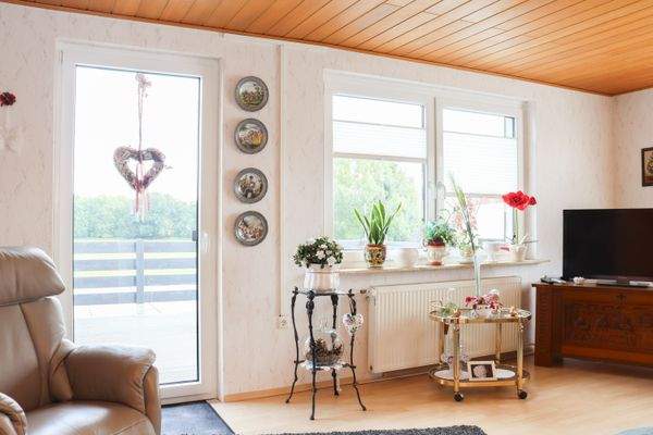 Wohnzimmer Zugang Dachterrasse