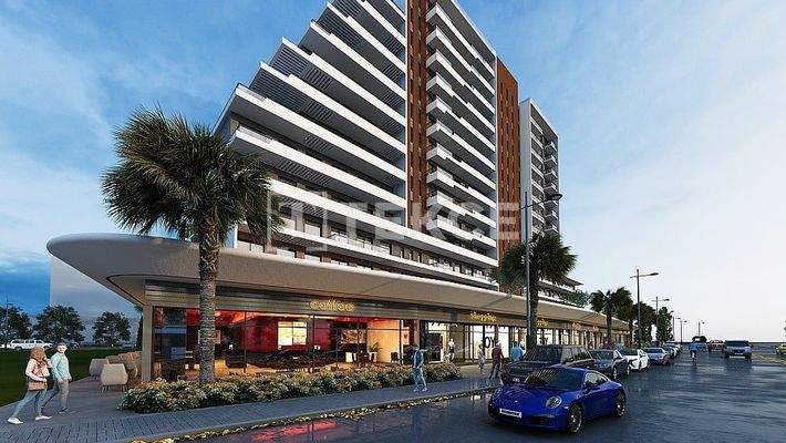 Apartments in a Complex with Pool and Close to the Metro in İzmir