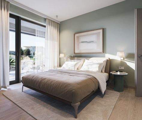 Residences Aurora - Type A - master bedroom - gree