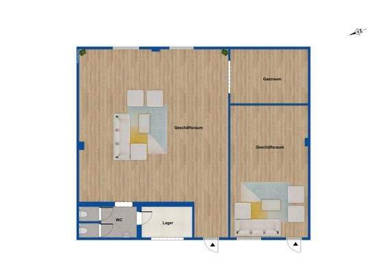 Grundriss EG Pub und Fotoladen