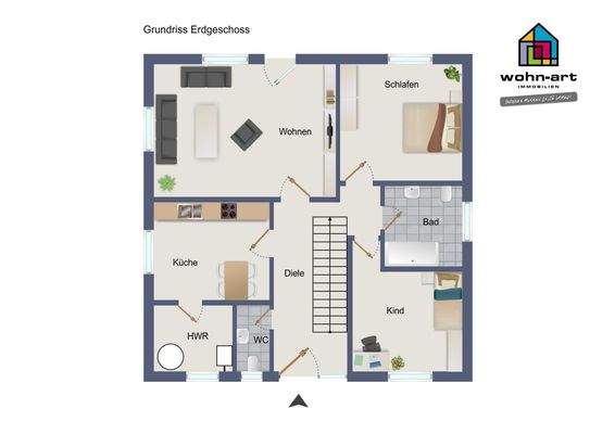 Grundriss Erdgeschoss