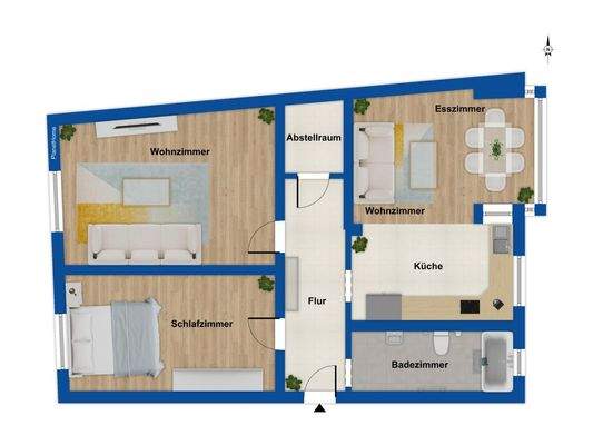 Grundriss 1. Obergeschoss