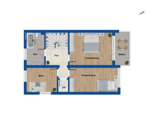 Grundriss Obergeschoss