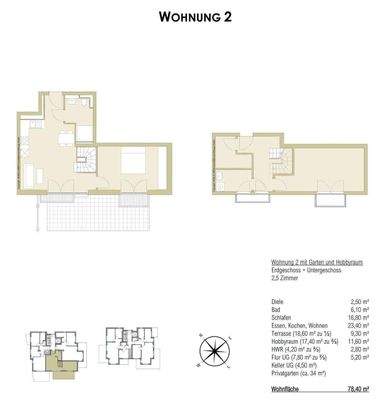 Grundriss Whg 2