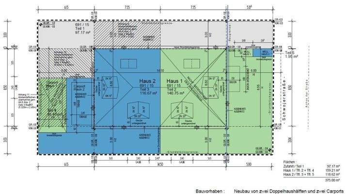Flächenaufteilungsplan