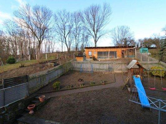 Garten mit Gartenhaus