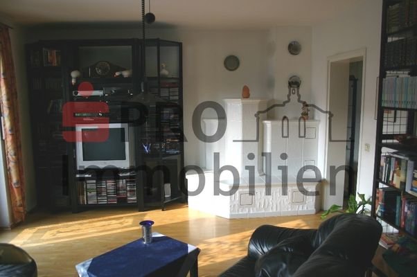 Kachelofen im Obergeschoss