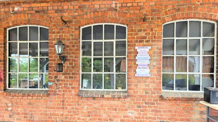 Werkstattfenster Terrasse