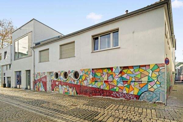 Rückansicht des Anbaus