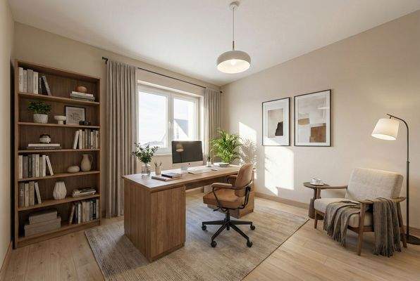 Bürozimmer (Erdrgeschoss) - Visualisierung