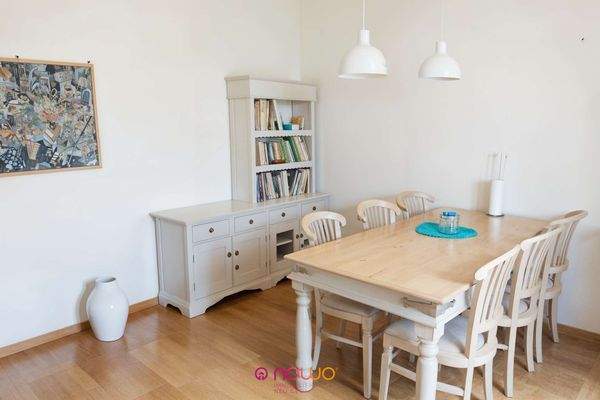 Essbereich Küche Apartment - Esszimmer, Skandinavisch - (KI generiert)