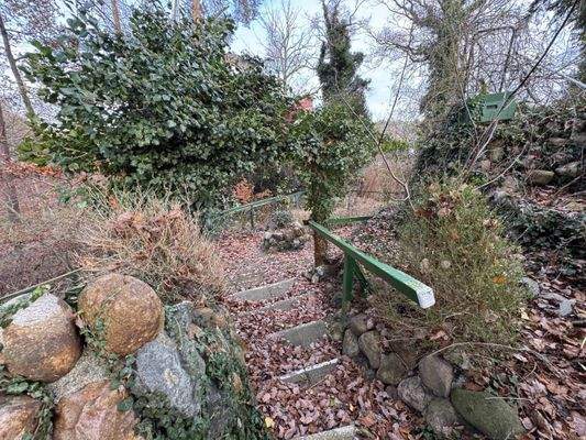 Wege über das Grundstück