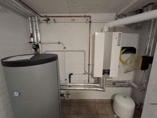 Waschküche mit Heizung