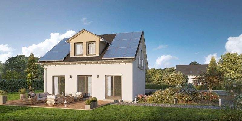 Modernes Haus mit Solar