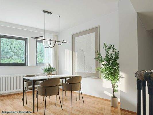 Essbereich - beispielhafte Illustration