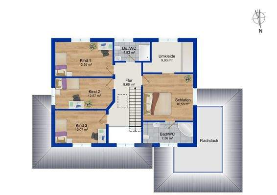 Grundriss Obergeschoss