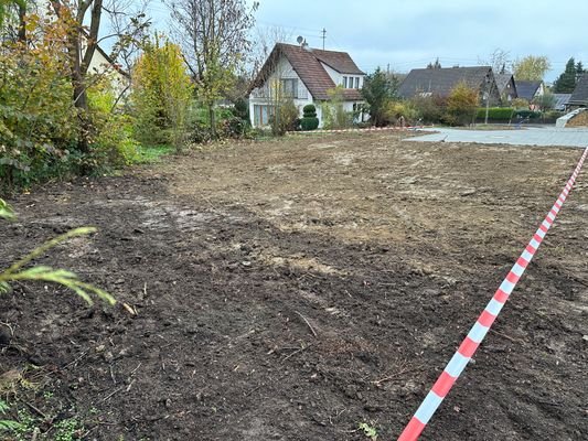 Blick auf den Bauplatz