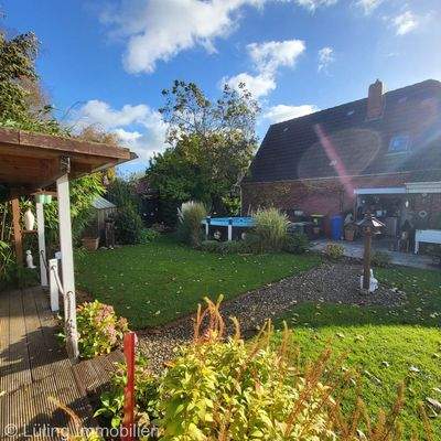 Blick vom Gartenhaus