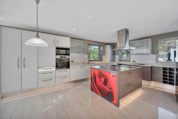 Kitchen in villa in Costa d'en Blanes 2