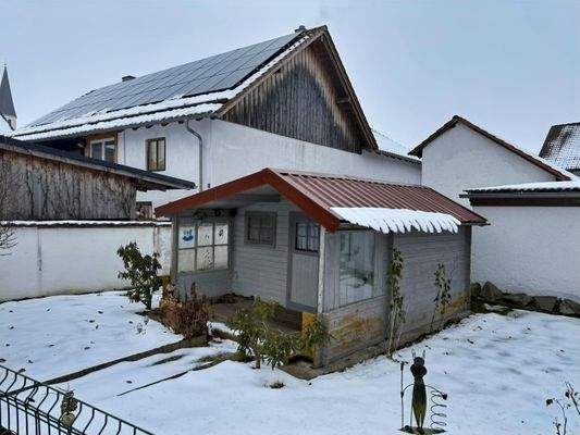Gartenhaus auf separatem Grundstück