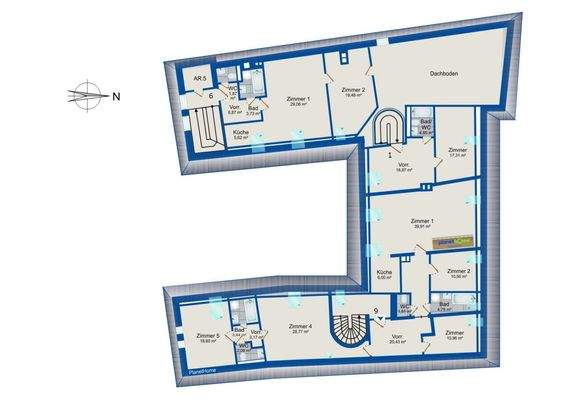 Grundriss Dachgeschoss