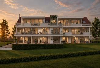Moderne Wohnarchitektur im Abendlicht.png
