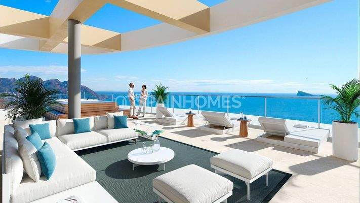 Tranquil Sea View Apartments in Benidorm Alicante