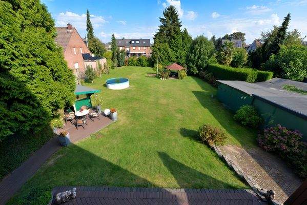 der Blick in den Garten