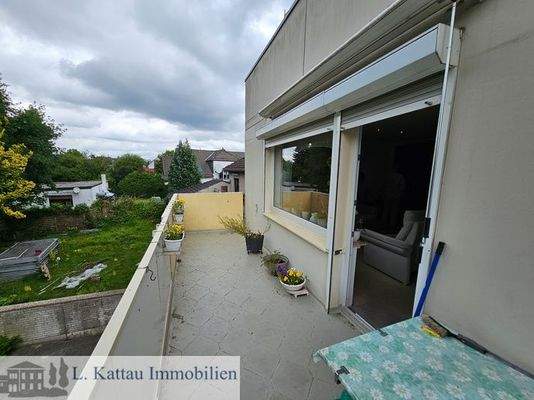 Balkon zur  Gartenseite