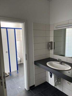 Blick in eine der Sanitärraume