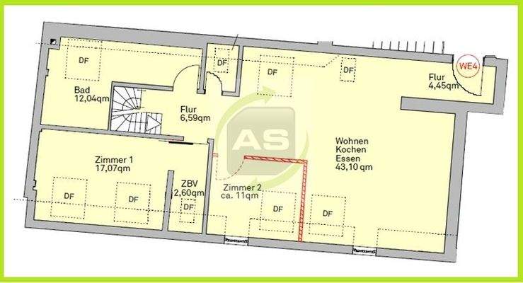 Grundriss 3.OG - Version I