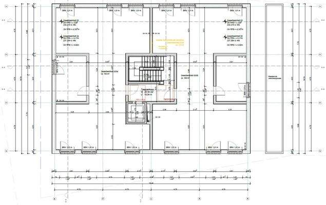 Detail Grundriss 1. & 2. OG mit möglicher Trennung