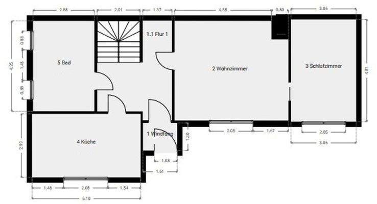 Erdgeschoss (n. maßstäblich)