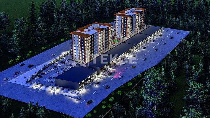 Apartments in a Complex with Security on the Boulevard in Sincan