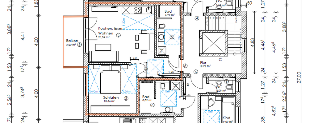 Grundriss Wohnung Nr. 5
