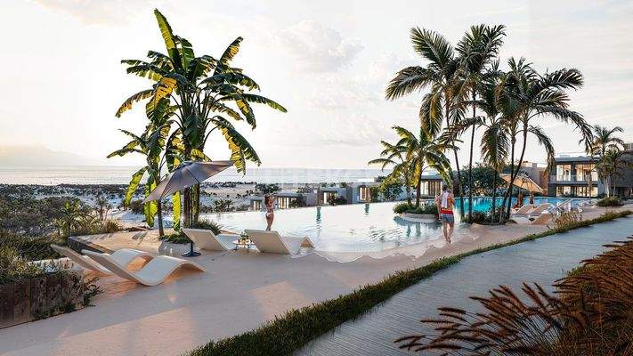 Apartments in a Residence with Beach Access in Karşıyaka Girne