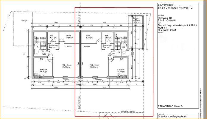 Grundriss Kellergeschoss