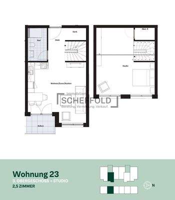 Grundriss Wohnung Nr. 23