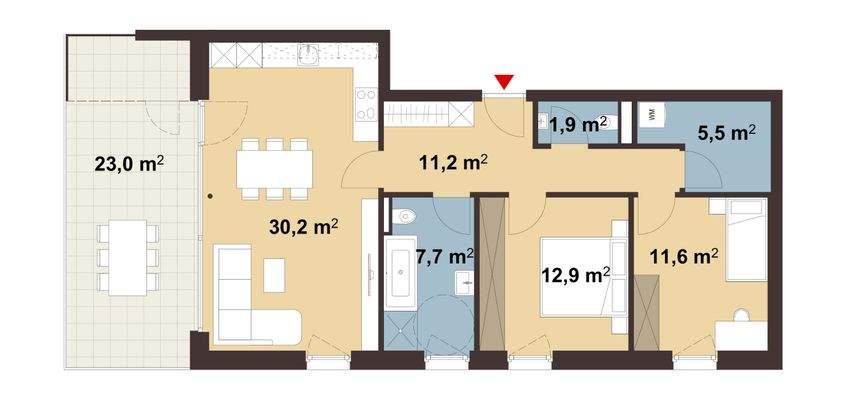 Ankergasse, Hard-Grundriss Whg 03